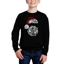 Load image into Gallery viewer, Santa Pics - Boy's Word Art Crewneck Sweatshirt
