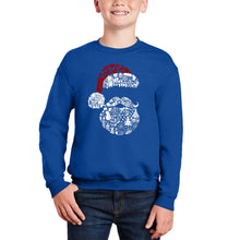 Load image into Gallery viewer, Santa Pics - Boy's Word Art Crewneck Sweatshirt