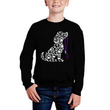 Load image into Gallery viewer, Dog Leash - Boy's Word Art Crewneck Sweatshirt