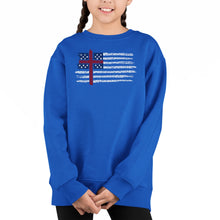 Load image into Gallery viewer, UNDERGOD - Girl's Word Art Crewneck Sweatshirt