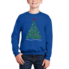 Load image into Gallery viewer, We Wish You A Merry Christmas - Boy's Word Art Crewneck Sweatshirt
