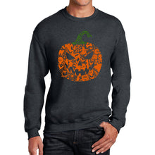 Load image into Gallery viewer, Halloween Pumpkin - Men's Word Art Crewneck Sweatshirt