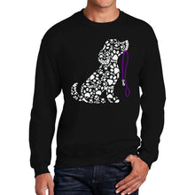 Load image into Gallery viewer, Dog Leash - Men's Word Art Crewneck Sweatshirt
