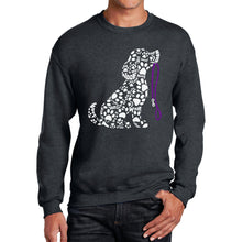 Load image into Gallery viewer, Dog Leash - Men's Word Art Crewneck Sweatshirt