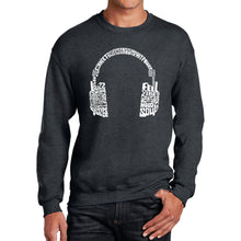 Load image into Gallery viewer, Mood Headphones - Men's Word Art Crewneck Sweatshirt