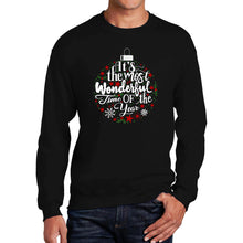 Load image into Gallery viewer, Christmas Ornament - Men's Word Art Crewneck Sweatshirt