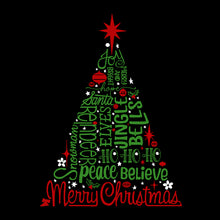Load image into Gallery viewer, Holiday Christmas Tree - Men's Word Art Tank Top