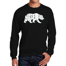 Load image into Gallery viewer, Yosemite Bear - Men's Word Art Crewneck Sweatshirt
