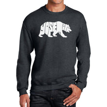 Load image into Gallery viewer, Yosemite Bear - Men's Word Art Crewneck Sweatshirt