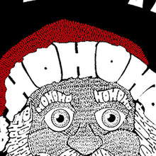 Load image into Gallery viewer, Peeking Santa - Men's Word Art T-Shirt