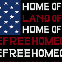 Load image into Gallery viewer, Women&#39;s Plus Size Word Art Tank Top - Land of the Free American Flag
