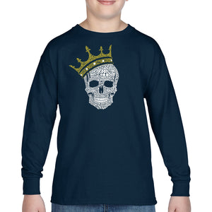 Brooklyn Crown  - Boy's Word Art Long Sleeve