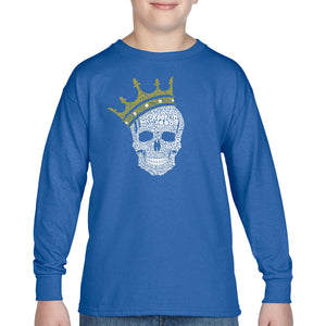 Brooklyn Crown  - Boy's Word Art Long Sleeve