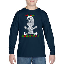 Load image into Gallery viewer, Christmas Elf - Boy&#39;s Word Art Long Sleeve T-Shirt