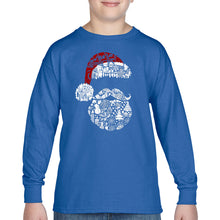 Load image into Gallery viewer, Santa Pics - Boy's Word Art Long Sleeve T-Shirt