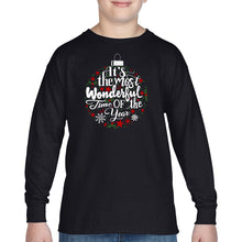 Load image into Gallery viewer, Christmas Ornament - Boy's Word Art Long Sleeve T-Shirt