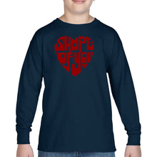 Load image into Gallery viewer, Shape of You  - Boy&#39;s Word Art Long Sleeve