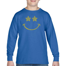 Load image into Gallery viewer, Rockstar Smiley  - Boy&#39;s Word Art Long Sleeve