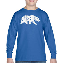 Load image into Gallery viewer, Yosemite Bear - Boy's Word Art Long Sleeve T-Shirt