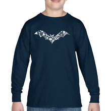 Load image into Gallery viewer, Halloween Bat - Boy&#39;s Word Art Long Sleeve T-Shirt