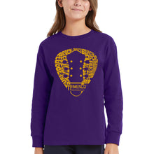 Load image into Gallery viewer, Guitar Pick Genres - Girl's Word Art Long Sleeve T-Shirt