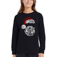 Load image into Gallery viewer, Santa Pics - Girl's Word Art Long Sleeve T-Shirt