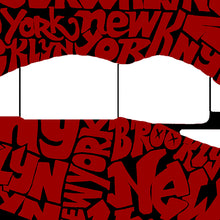 Load image into Gallery viewer, Brooklyn Lips - Women's Plus Size Word Art T-Shirt