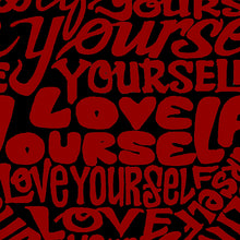 Load image into Gallery viewer, Love Yourself - Women&#39;s Plus Size Word Art V-Neck