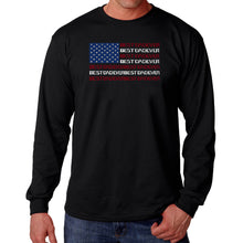 Load image into Gallery viewer, Best Dad Ever Flag - Men's Word Art Long Sleeve T-Shirt