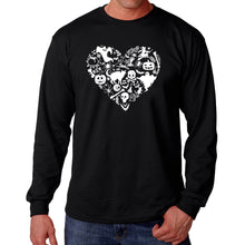 Load image into Gallery viewer, Halloween Heart - Men&#39;s Word Art Long Sleeve T-Shirt