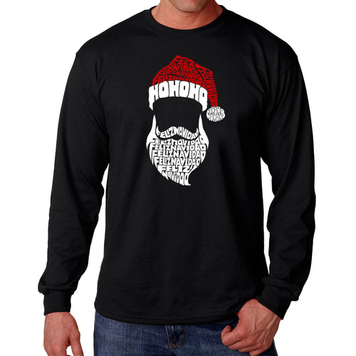 Feliz Navidad Santa Claus - Men's Word Art Long Sleeve T-Shirt