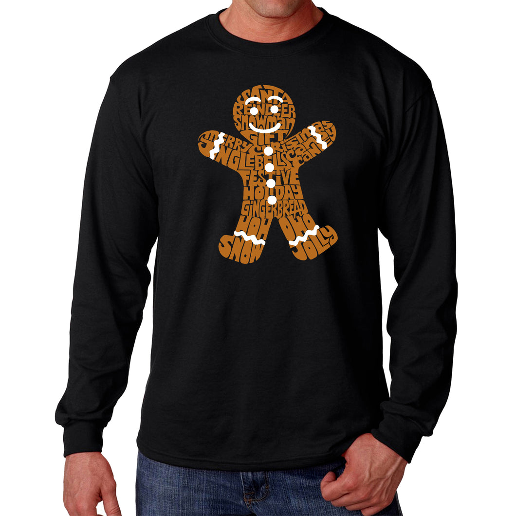 Gingerbread - Men's Word Art Long Sleeve T-Shirt