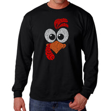 Load image into Gallery viewer, Turkey Face - Men&#39;s Word Art Long Sleeve T-Shirt