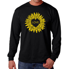 Load image into Gallery viewer, Sunflower Love - Men's Word Art Long Sleeve T-Shirt