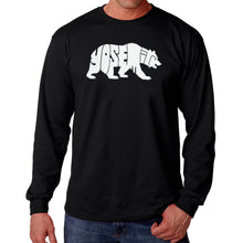 Load image into Gallery viewer, Yosemite Bear - Men's Word Art Long Sleeve T-Shirt