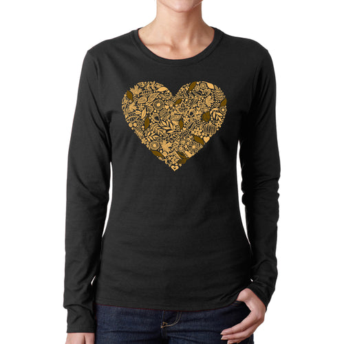 Fall Vibes  - Women's Word Art Long Sleeve T-Shirt