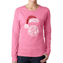 Load image into Gallery viewer, Santa Pics - Women's Word Art Long Sleeve T-Shirt
