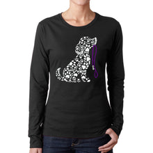 Load image into Gallery viewer, Dog Leash - Women's Word Art Long Sleeve T-Shirt