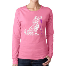 Load image into Gallery viewer, Dog Leash - Women's Word Art Long Sleeve T-Shirt