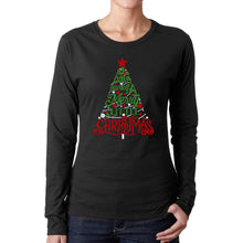 Load image into Gallery viewer, Have Yourself a Merry Little Christmas - Women&#39;s Word Art Long Sleeve T-Shirt