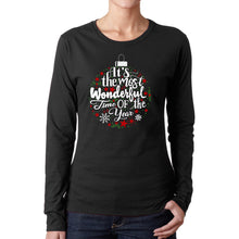 Load image into Gallery viewer, Christmas Ornament - Women's Word Art Long Sleeve T-Shirt