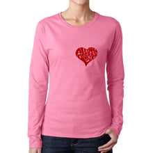 Load image into Gallery viewer, All You Need is Love - Women's Word Art Long Sleeve T-Shirt
