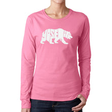 Load image into Gallery viewer, Yosemite Bear - Women's Word Art Long Sleeve T-Shirt