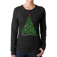 Load image into Gallery viewer, We Wish You A Merry Christmas - Women's Word Art Long Sleeve T-Shirt