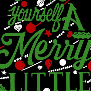 Have Yourself a Merry Little Christmas - Women's Plus Size Word Art V-Neck