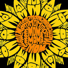 Load image into Gallery viewer, Women&#39;s Plus Size Word Art V-Neck - Mom Sunflower