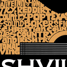 Load image into Gallery viewer, Nashville Guitar - Women&#39;s Plus Size Word Art T-Shirt