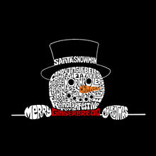 Load image into Gallery viewer, Peeking Snowman - Boy's Word Art Long Sleeve T-Shirt