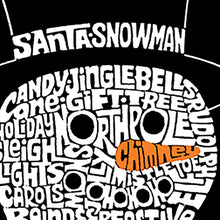 Load image into Gallery viewer, Peeking Snowman - Women's Word Art T-Shirt