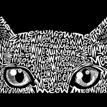 Load image into Gallery viewer, Women&#39;s Plus Size Word Art Tank Top - Peeking Cat